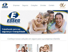 Tablet Screenshot of essegseguros.com.br